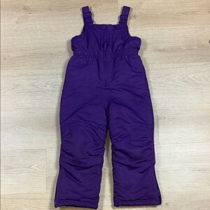Falls Creek Kids Girl’s 5T Purple Snowbib Overalls